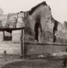 Burnt synagogue - mid Poland